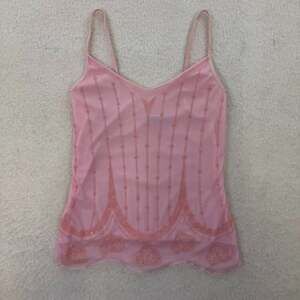 First Kiss Y2K Pink Beaded Coquette Fairy Tank Top